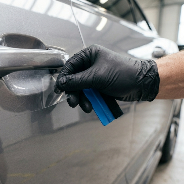 Захисна плівка під ручки дверей авто 8 шт прозора Drivio24 Антицарапини наклейки під дверні ручки VFG62QBL фото
