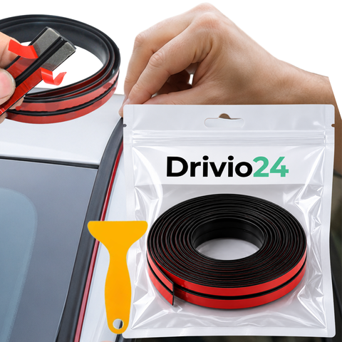 Ущільнювач лобового скла EPDM Drivio24 2 м 19 мм + ракель у комплекті 1T0GID4B фото