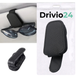 Тримач для окулярів на козирок Drivio24 еко-шкіра чорний DU47915L фото 1